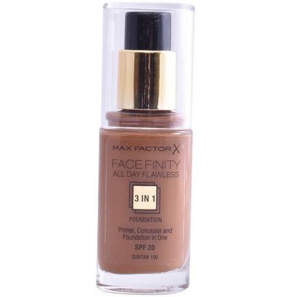 FACEFINITY ALL DAY FLAWLESS 3 IN 1 foundation #100-suntan 30 ml