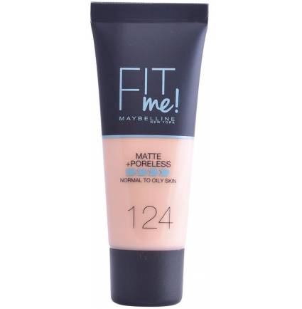 FIT ME MATTE+PORELESS foundation #124-soft sand