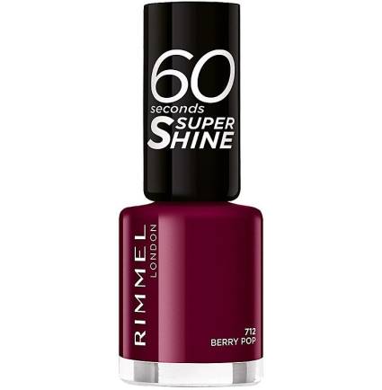 60 SECONDS SUPER SHINE esmalte de uñas #712-berry pop 8 ml