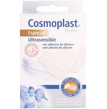 COSMOPLAST ultrasensible tiritas sin dolor 10 pz