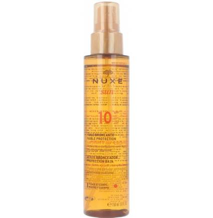 NUXE SUN aceite bronceador rostro y cuerpo SPF10 150 ml