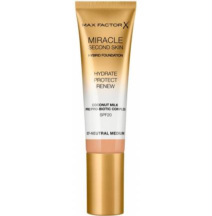 MIRACLE TOUCH second skin found.SPF20 #7-neutral medium