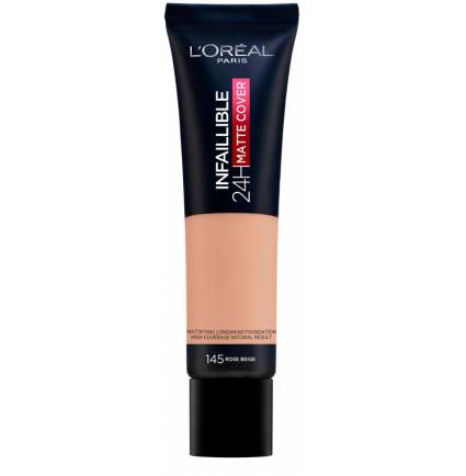 INFAILLIBLE 32H matte cover foundation #145-rose beige 30 ml