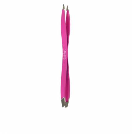 DUPLY pinza depilar de doble punta fina/oblicua #fucsia 1 u