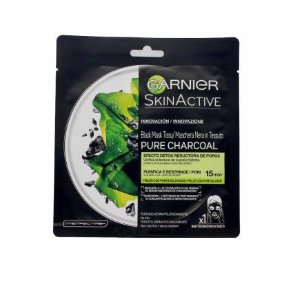 PURE CHARCOAL black mask tissu detox effect 28 gr