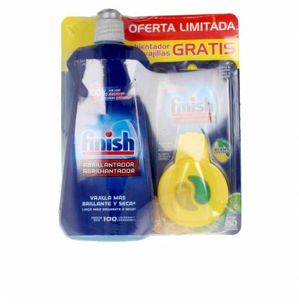 FINISH abrillantador lavavajillas 500 ml + ambientador lavavajillas 2 u