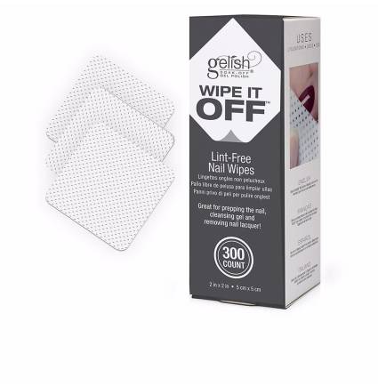 WIPE IT OFF lint-free nail wipes 300 u