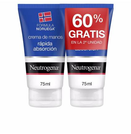 CREMA DE MANOS RÁPIDA ABSORCIÓN PACK 2 x 75 ml