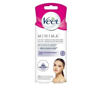 BANDAS DE CERA PURE facial piel sensible 20 u