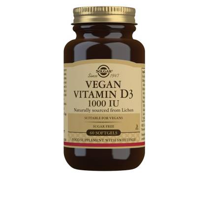 VITAMINA D3 VEGANA 1000UI cápsulas blandas 60 u