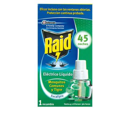 PROTECCION ANTIMOSQUITOS EUCALIPTO recambio 45 noches