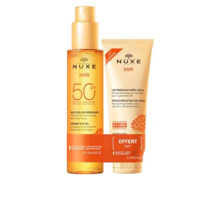 NUXE SUN ACEITE BRONCEADOR ROSTRO Y CUERPO SPF50 PACK 2 pz