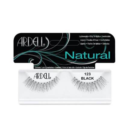 NATURAL pestañas #123-black 1 u