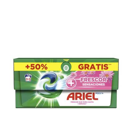 ARIEL PODS SENSACIONES 3en1 detergente 27 cápsulas