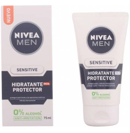 MEN SENSITIVE protector hidratante 0% alcohol SPF15 75 ml