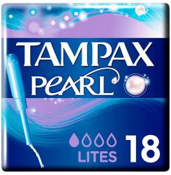 TAMPAX PEARL tampón lites 18 u